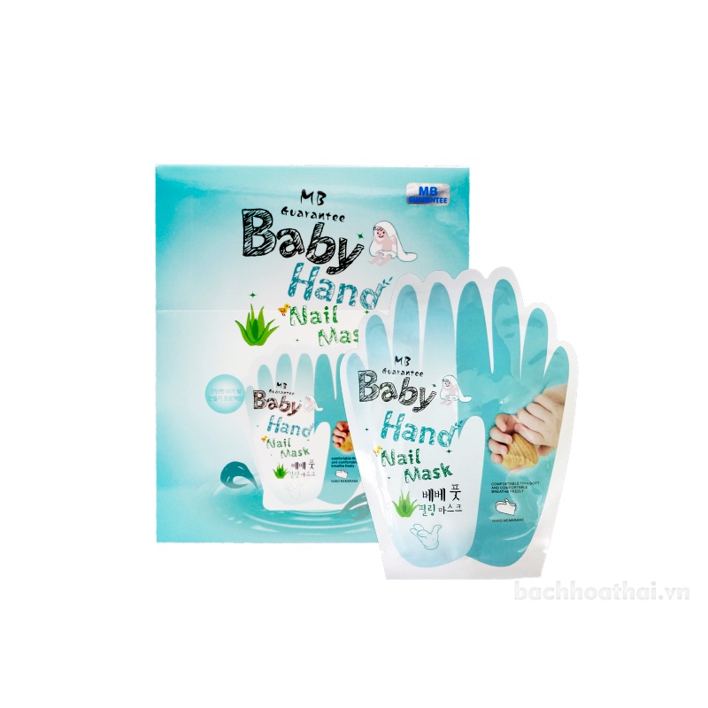 Baby hand nail mask nạ dưỡng da tay mềm mịn (1 hộp 10 đôi)