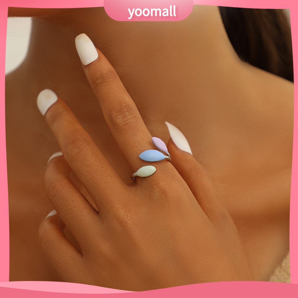 Nhẫn Hở Hình Hoa Thời Trang Dự Tiệc Cho Nữ