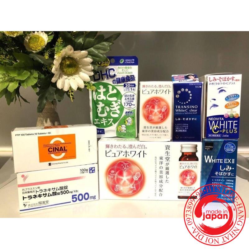 Tổng hợp Viên uống Trắng Da Nhật Bản-Hiệu quả tốt nhất