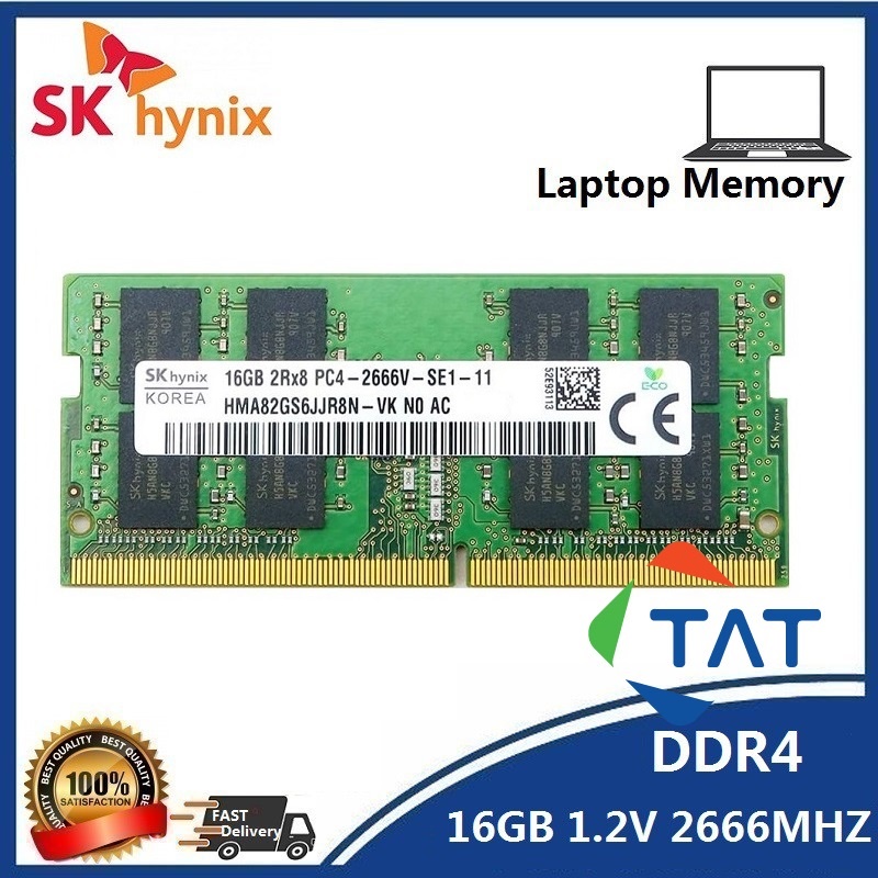 Ram SK Hynix 16GB DDR4 2666MHz Chính Hãng - Dùng Cho Laptop Macbook