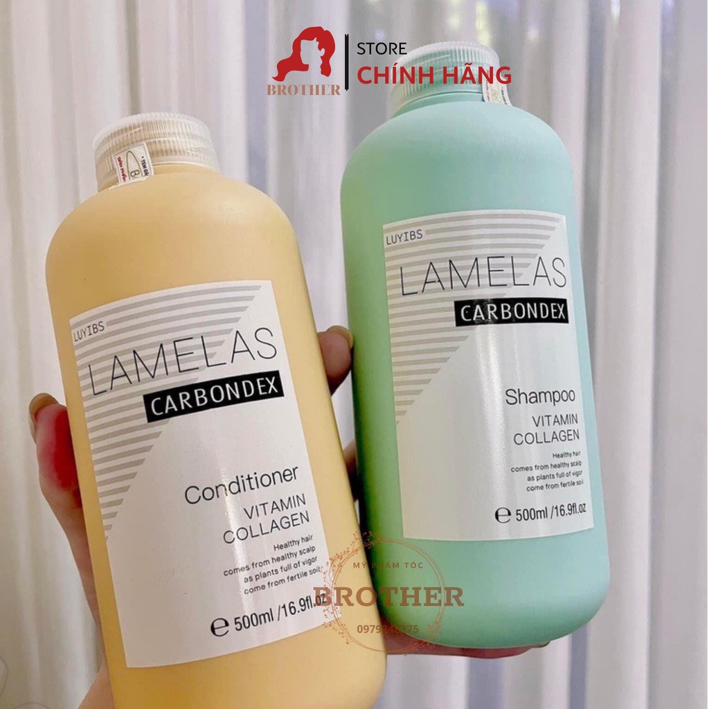 Cặp Dầu  Lamelas Carbondex 500ML – Chăm sóc tóc chuẩn Salon hàng hiệu