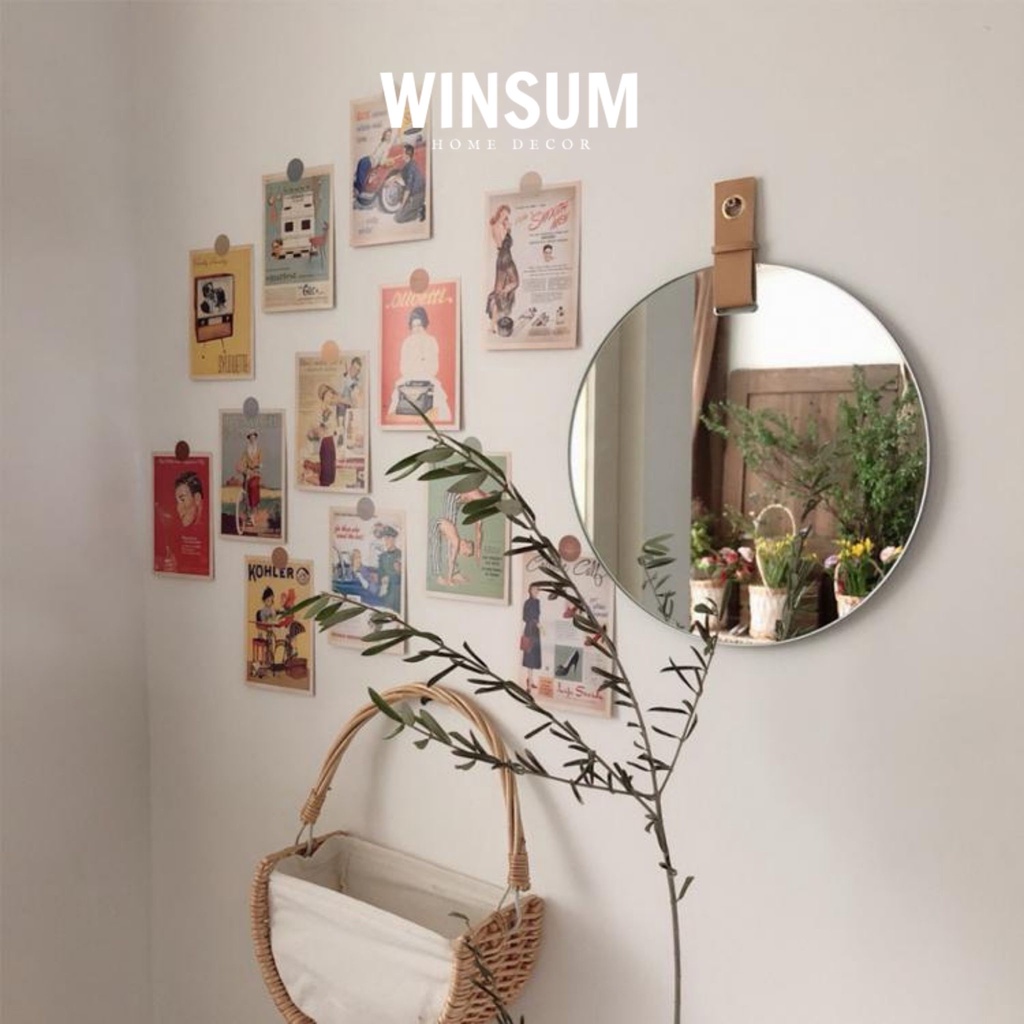 Postcard Dán Tường, Chụp Ảnh Flatlay Phong Cách Retro - Winsum.decor