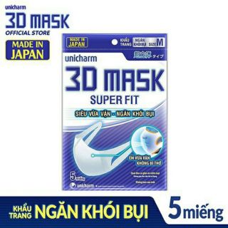 Khẩu trang 3D mask unicharm túi 5 cái