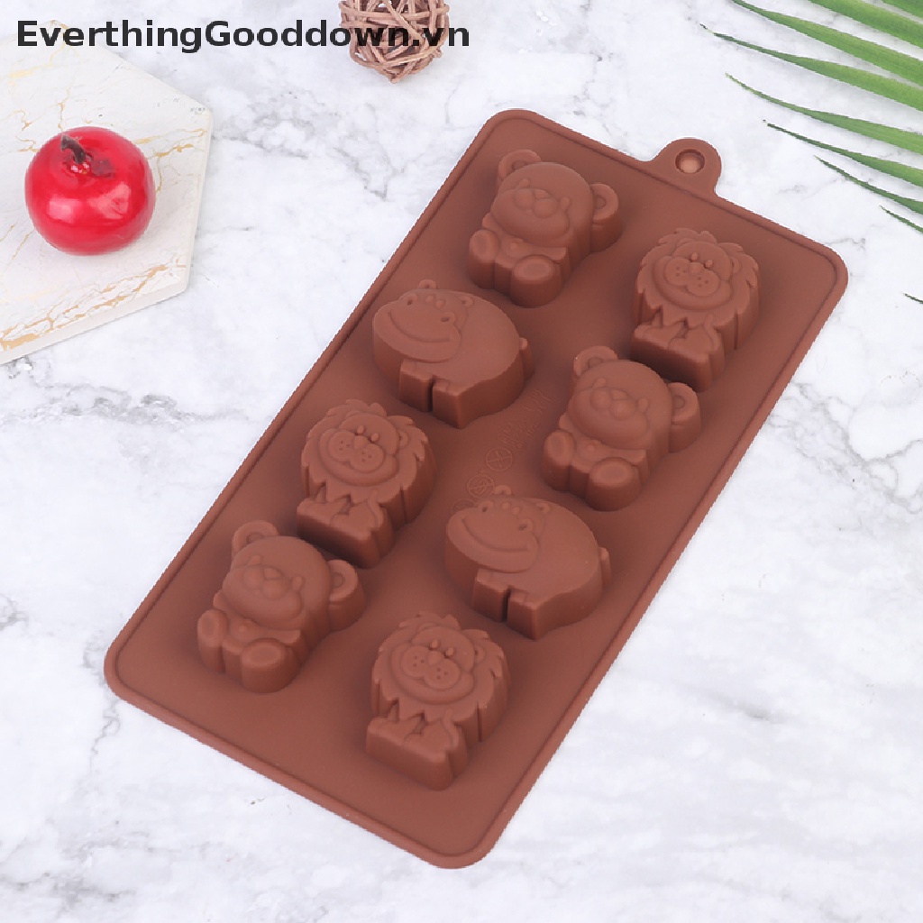 Khuôn Silicone Làm Bánh Hình Động Vật Đáng Yêu