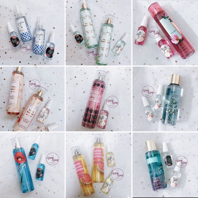 (MÙI MỚI) Link 3 - [30ML] Xịt toàn thân Bodymist Bath & Body Works và Victoria’s Secret | BigBuy360 - bigbuy360.vn