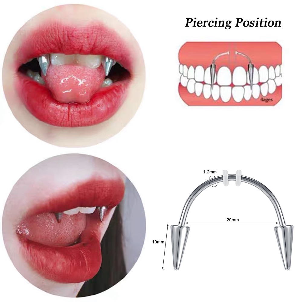 Khuyên xỏ cơ thể bằng thép không gỉ cá tính