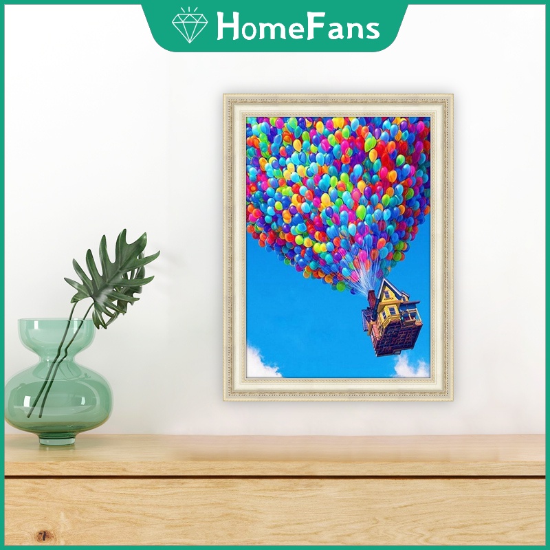 Bộ Tranh Đính Đá 5D Tự Làm Hình Quả Bóng 40x50cm Trang Trí Nhà Cửa