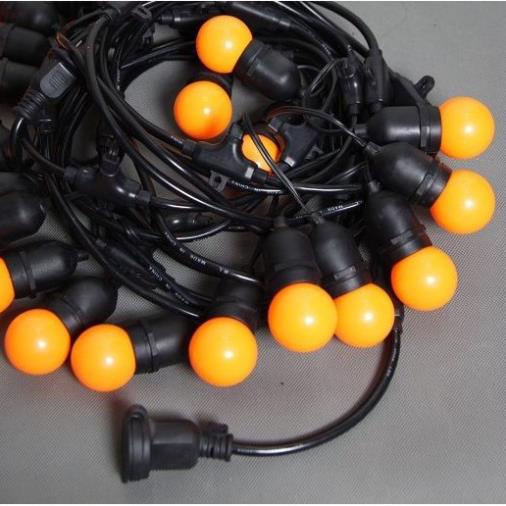 Dây đèn led búp chanh 3 mét 6 bóng 3w trang trí shop, nhà cửa sân vườn