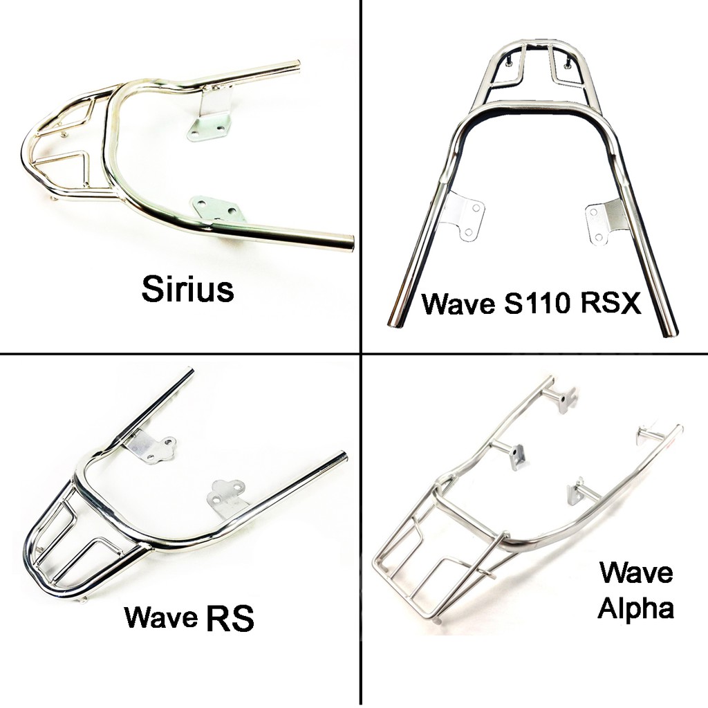 Cảng sau inox dành cho xe Sirius Wave RSX RS S110 chính hãng Greennetworks