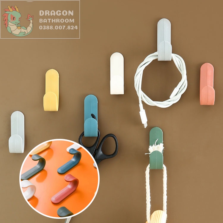 【Hàng Đẹp】Móc Treo Đồ Dán Tường Hình Chữ J Tiện Lợi-LO-111