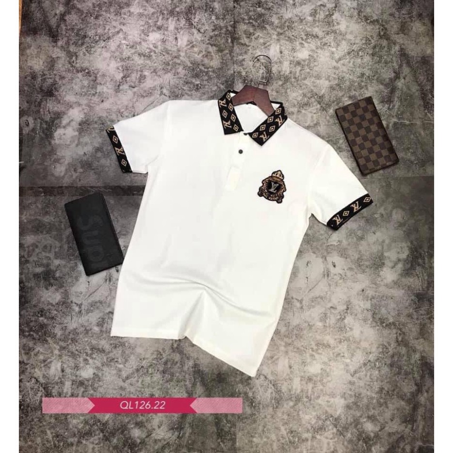 Áo Polo Nam Có Cổ Thêu Logo LV Cao Cấp BB8 ... | BigBuy360 - bigbuy360.vn