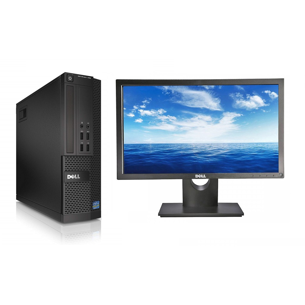 Bộ máy tính bàn, Dell XE2: Core i5 4570, Ram 4G, SSD 240G + Màn hình Dell E1916HV 18.5Inch LED + phím chuột + USB Wifi