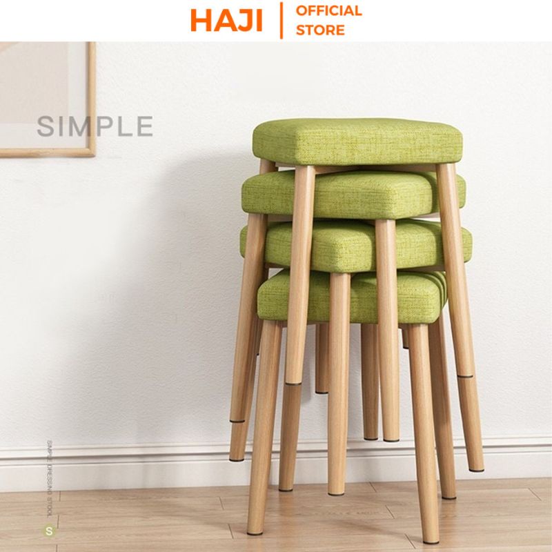 Ghế ăn chân gỗ màu sắc hiện đại phù hợp với mọi bàn ăn thương hiệu HAJI E03