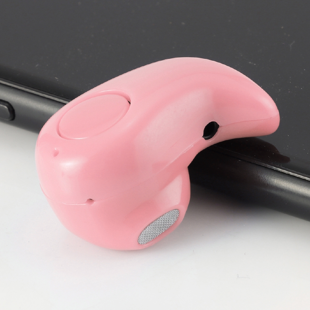Tai nghe mini kết nối Bluetooth 4.0 màu hồng kèm cáp sạc