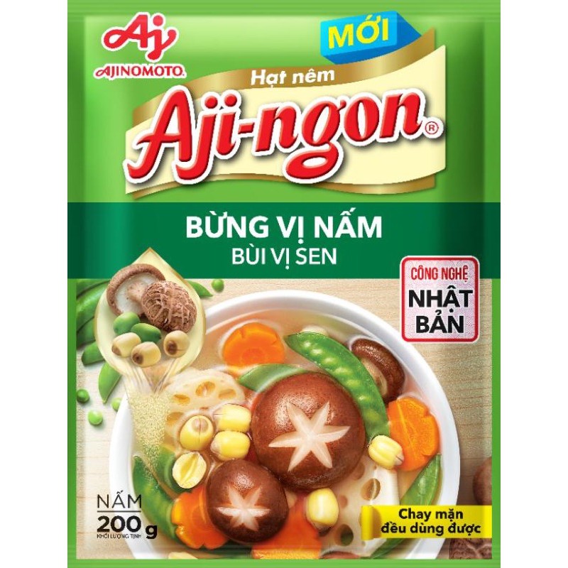 Hạt nêm chay aji ngon nấm