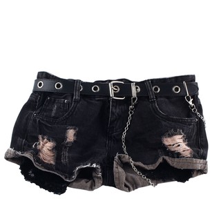Thắt lưng da PU đục lỗ cá tính phong cách Punk