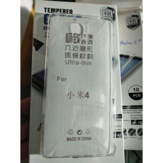 Ốp lưng dẻo trong suốt cho xiaomi mi4