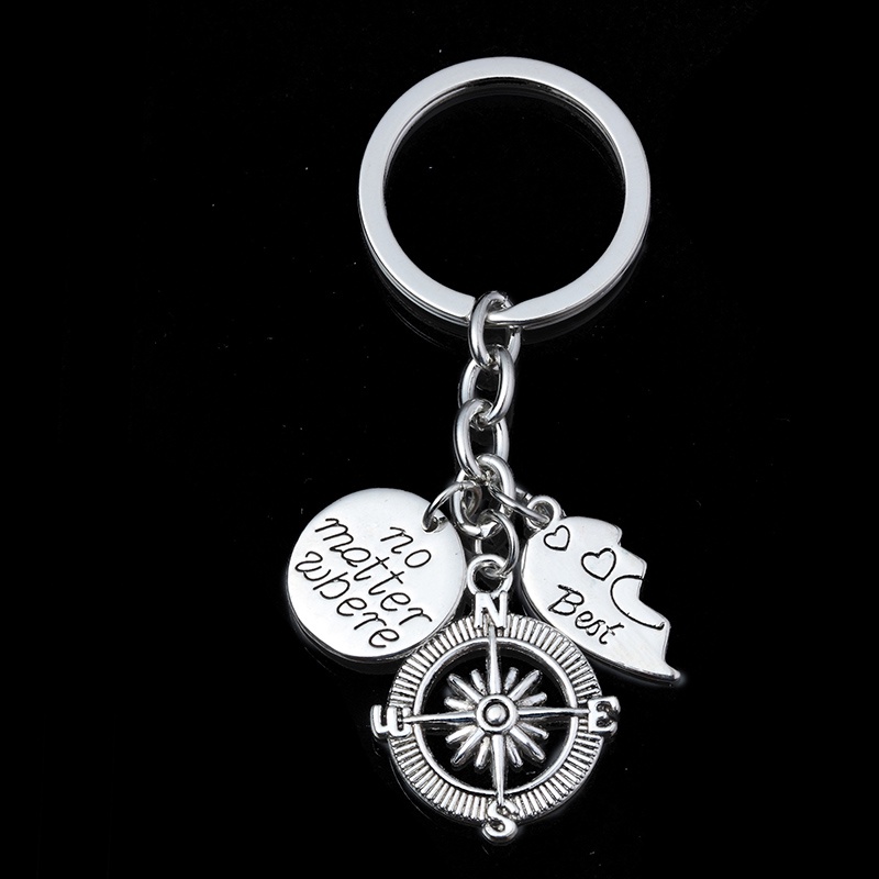 2PCS Móc khóa cặp đôi bạn thân xinh xắn