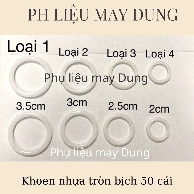 Khoen màn nhựa tròn 1 bịch 50 cái