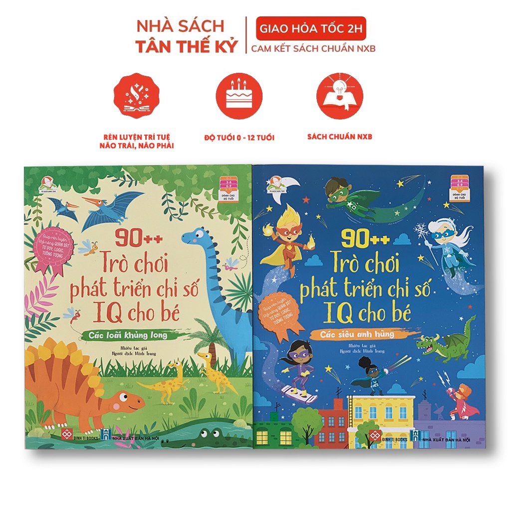 Sách 90++ trò chơi phát triển chỉ số IQ cho bé