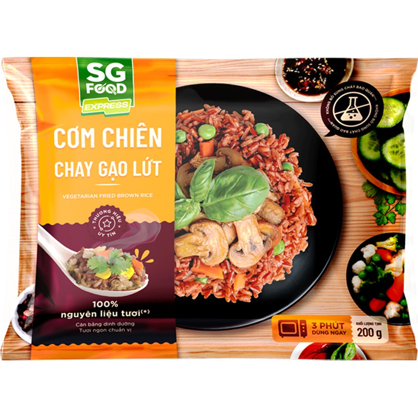Cơm chiên chay gạo lứt 200g