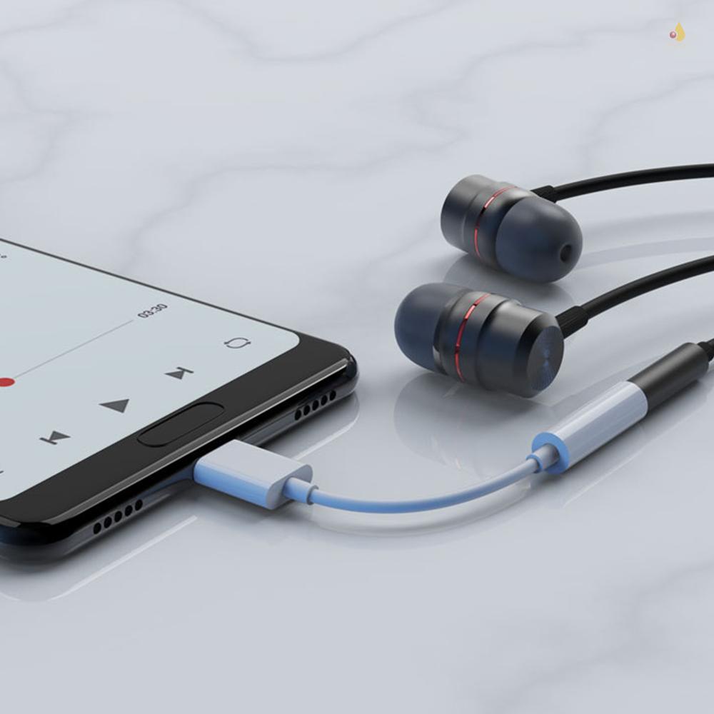 Đầu Chuyển Đổi Type C Sang Cổng Âm Thanh 3.5mm Thay Thế Chuyên Dụng Cho Huawei/SAMSUNG/XIAOMI