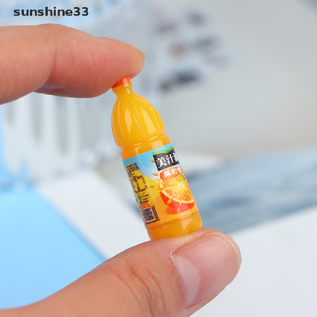 SU 5pcs 1:12 Dollhouse Miniature Fruit Drinks Model Kitchen Food Accessories Toys n