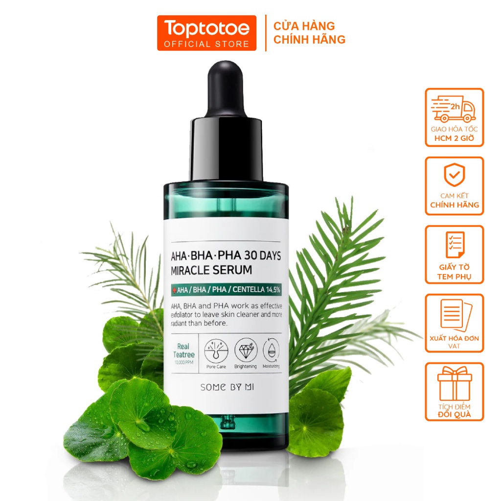 Tinh chất Some By Mi cho da mụn AHA-BHA-PHA 30 Days Miracle Serum 50ml
