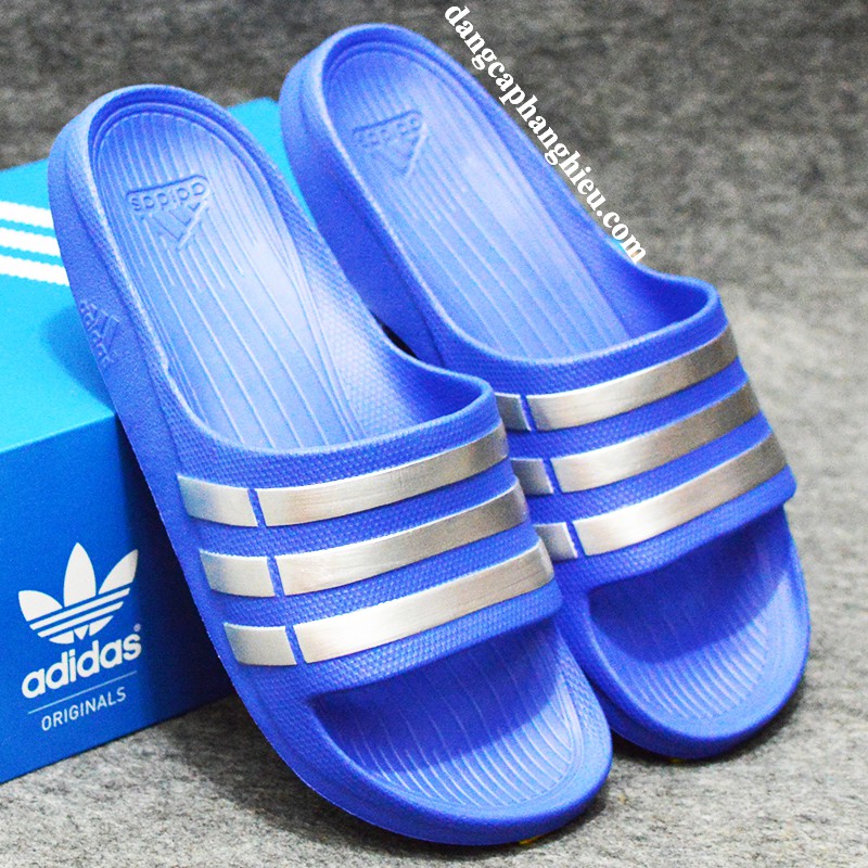 Adidas Duramo xanh dương sọc bạc