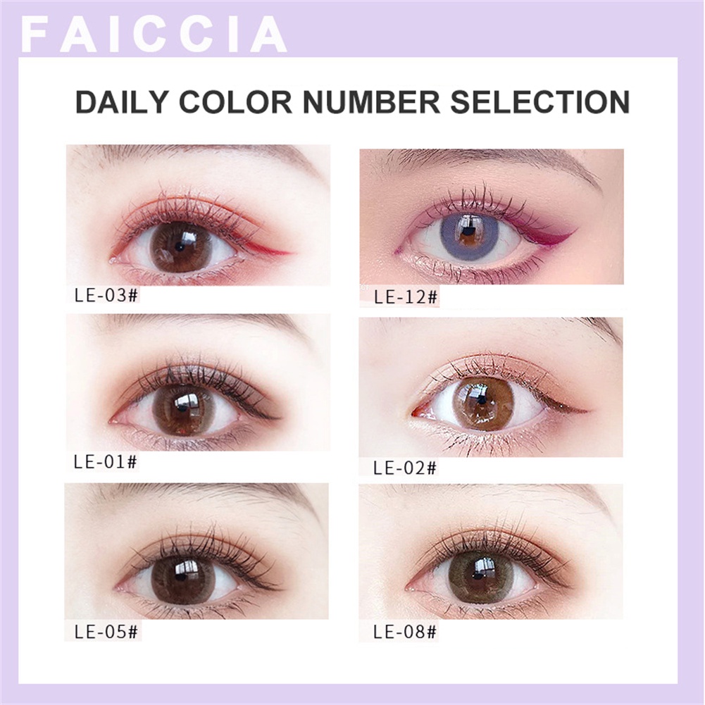 Bút kẻ mắt ANNIES dạng lỏng 12 màu sắc tươi sáng lấp lánh tùy chọn chống thấm nước phong cách Hàn Quốc