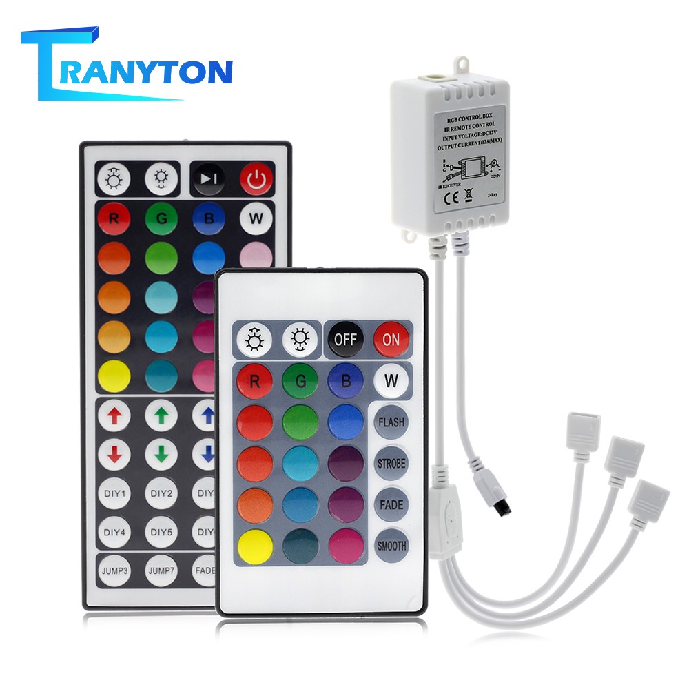 Bộ điều khiển đèn LED RGB 44 phím / 24 phím cho dây 5050 / 2835 LED RGB