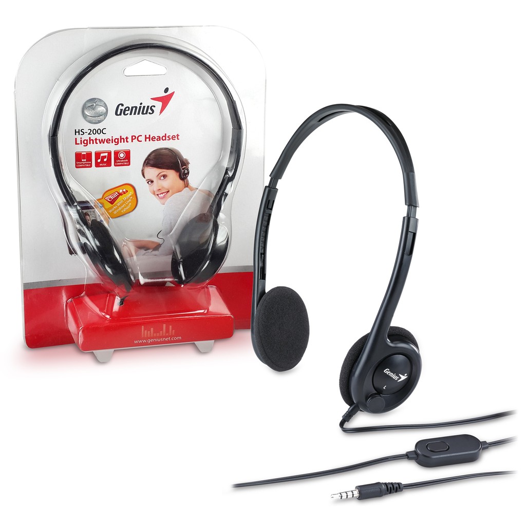 Tai nghe Genius Hs-200C-Bh 12 Tháng