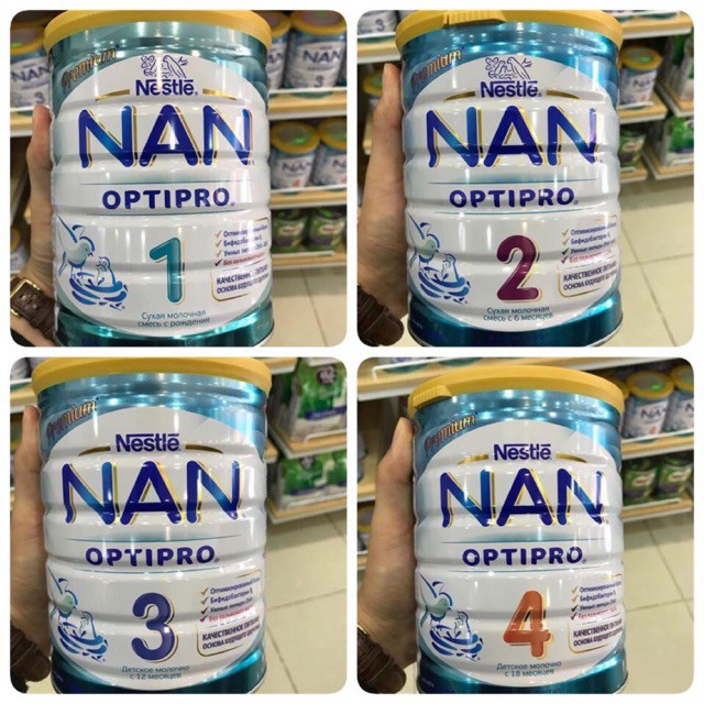 Sữa Nan Nga đủ số 400g, 800g
