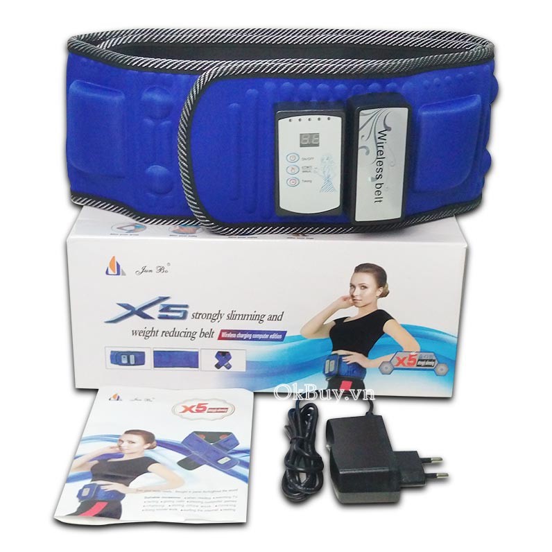 Đai massage bụng X5 pin sạc hồng ngoại Wireless Belt loại 1