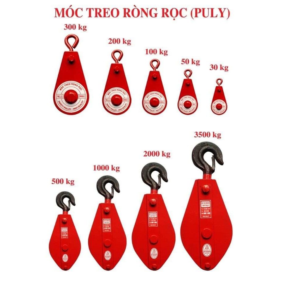 ròng rọc, Móc treo ròng rọc 1 tấn-2 tấn (puly)