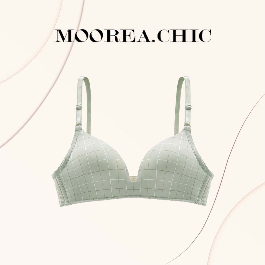 Áo Lót Không Gọng Kẻ Caro Đệm Mỏng MOOREA BRC04