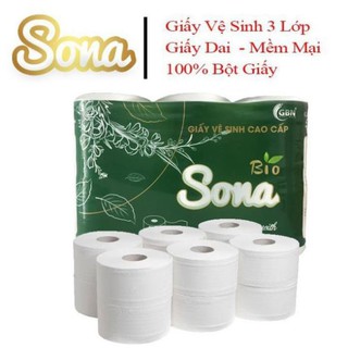 Giấy Vệ Sinh 3 lớp mịn Cao Cấp SoNa 1kg-có lõi/không lõi
