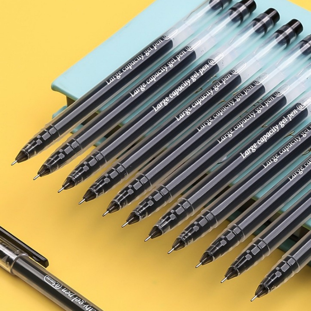 Bút Gel nước ngòi nhỏ 0.5mm mực đen M&G luyện viết chữ Hán Nhật Hàn, tập viết tiếng Trung viết cực thích - 5571