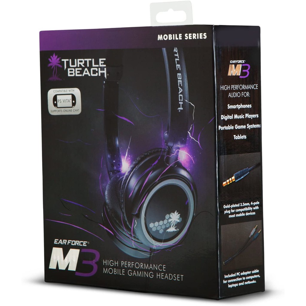 Tai nghe Mỹ-Designed and Engeneered in USA  -Turtle Beach Ear Force M3  Mobile Gaming Headset w/mic Designed and Engenee