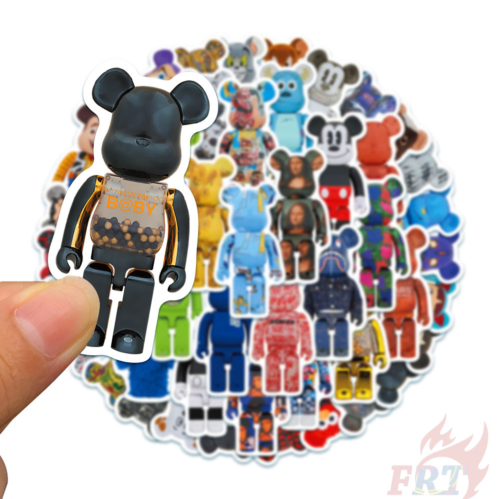 ❉ Bearbrick Series 01 - Cartoon Character Cosplay Stickers ❉ 50Pcs/Set DIY Fashion Mixed Waterproof Doodle Decals Stickers
