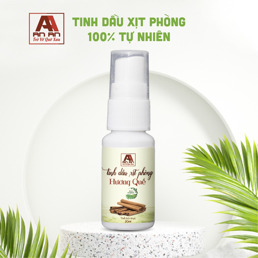 Xịt Phòng Tinh Dầu Cam Ngọt 20ml, Xịt Thơm Phòng AN AN khử mùi đuổi côn trùng, khử mùi