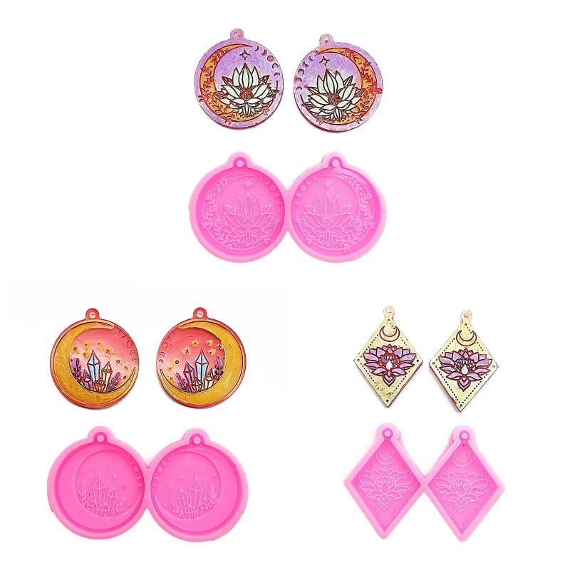 Khuôn Silicone Làm Mặt Dây Chuyền / Bông Tai Diy