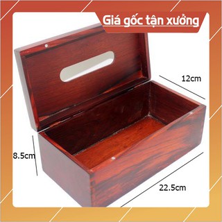 Hộp Đựng Giấy Ăn, Hộp Đựng Khăn Giấy Điêu Khắc Văn Triện - Đồ Dùng Gia Đình