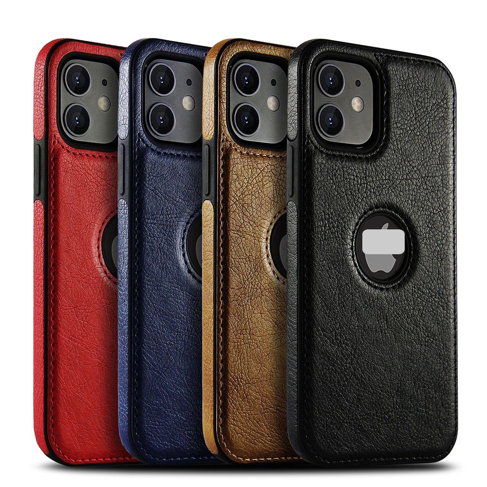 Ốp da IPhon 13/12/11 Pro/Pro max, Ip X/Xs max, IP 7/8 Plus...Da bò thật chống bám vân tay