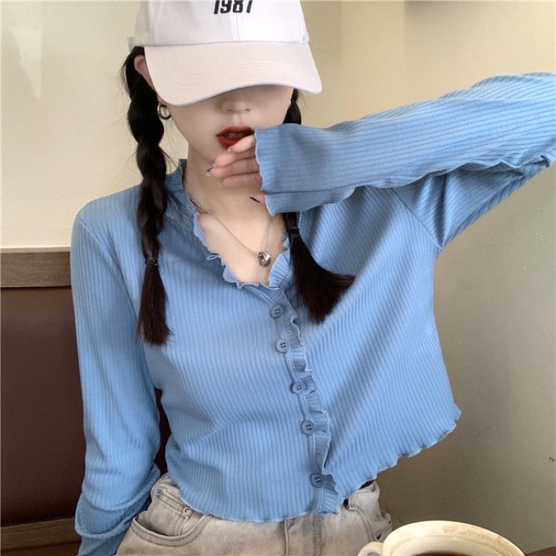 Áo thun croptop cách điệu thời trang mẫu mới 2021