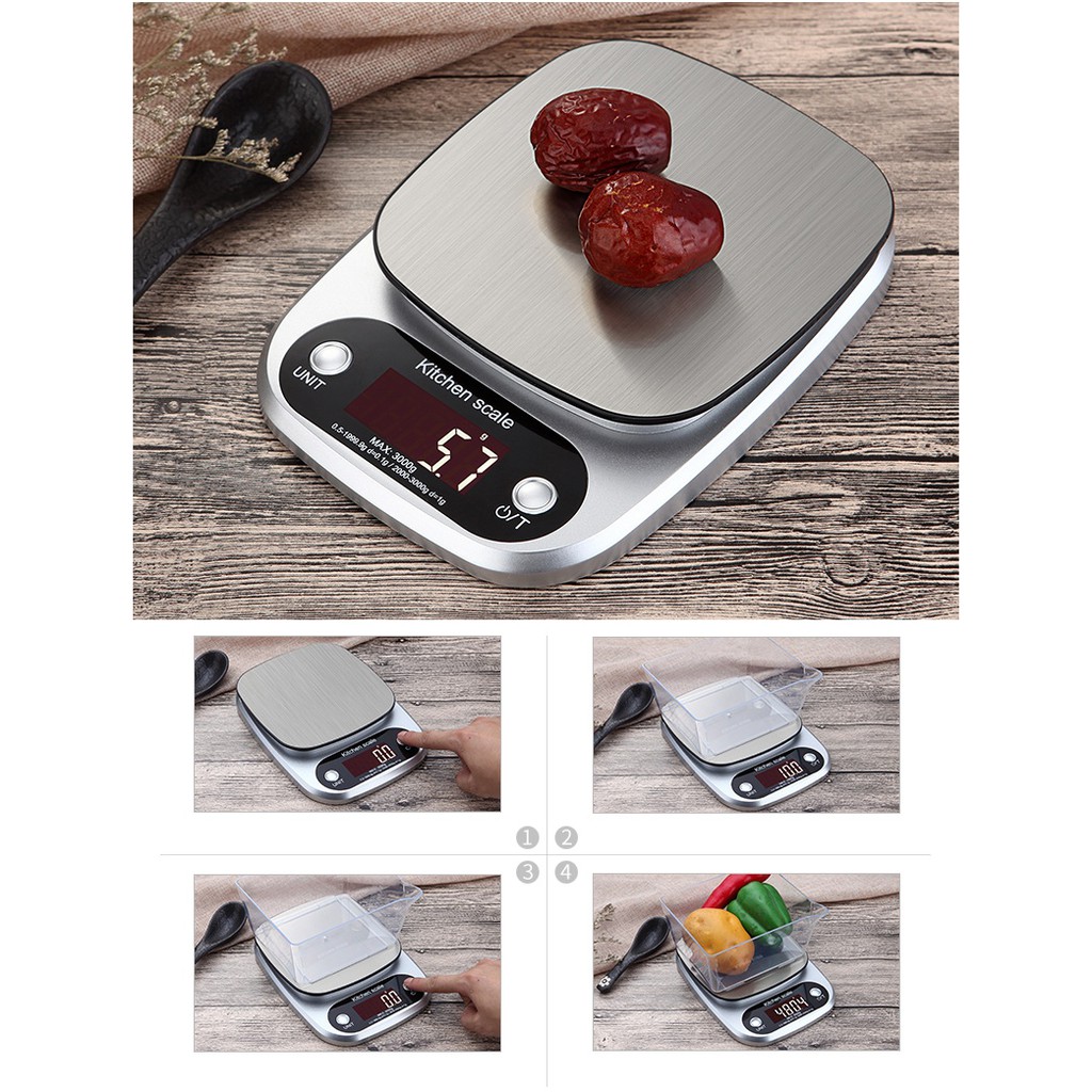 Cân tiểu ly điện tử nhà bếp Ebalance Kitchen Scale 0.1g max 3kg