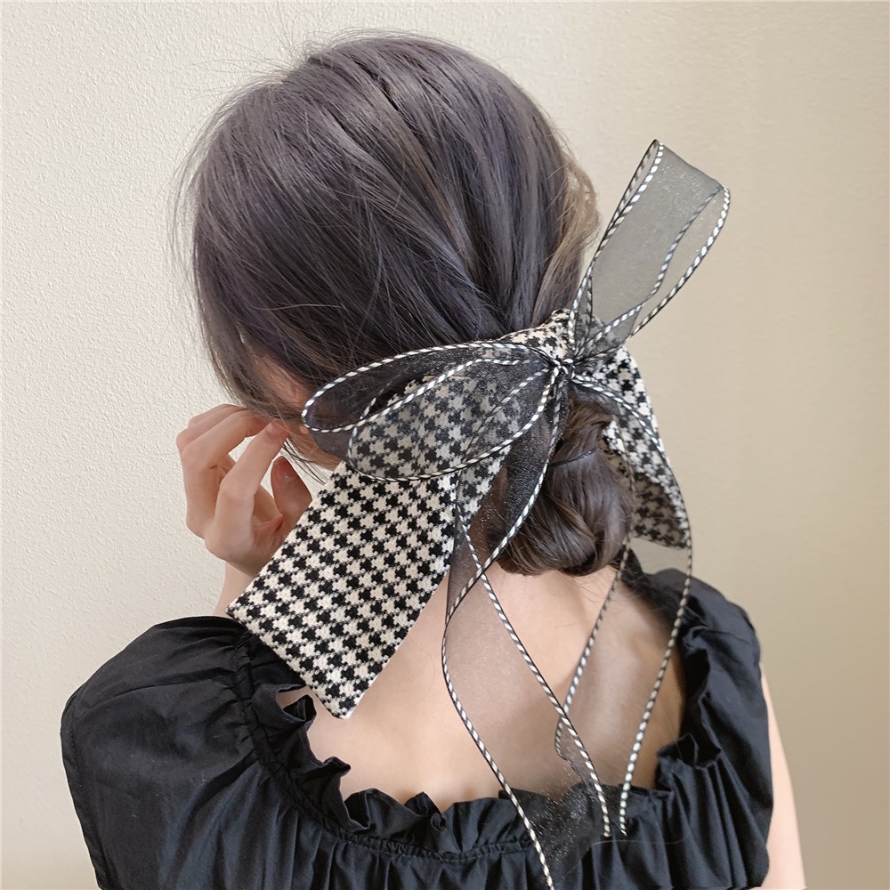Kẹp Tóc Hình Nơ Ren Bằng Hợp Kim Thời Trang Hàn Quốc Cho Nữ