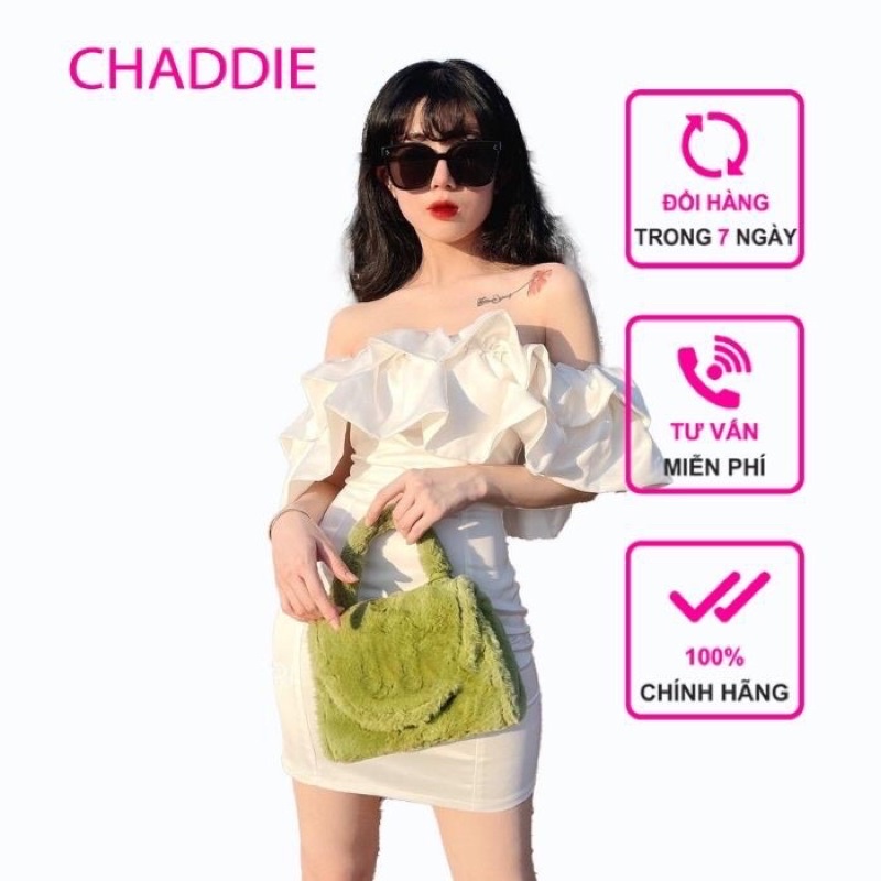 Đầm trễ vai cúp ngực phối bèo siêu xinh - ERICA dress