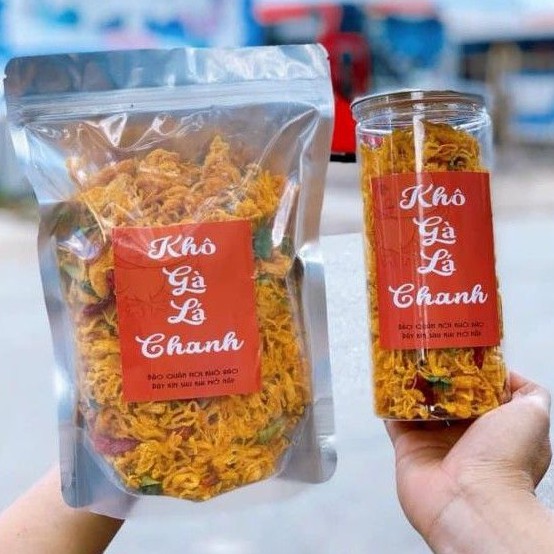 Khô gà lá chanh hàng loại 1 không pha bột 300g-500g