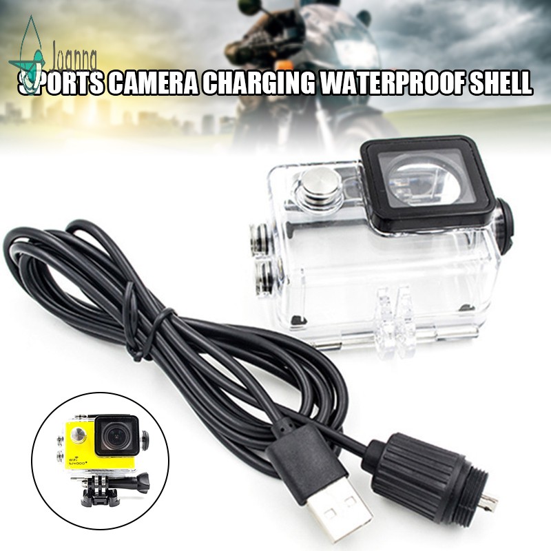 Vỏ Bảo Vệ Máy Ảnh Sjcam Sj4000 Sj7000 Sj9000 Chống Thấm Nước Kèm Dây Cáp Sạc Usb Tiện Dụng